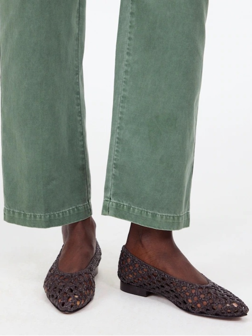 Madewell The Ruth Ballet Flat in Woven Leather